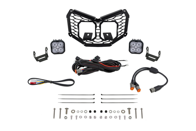 Can-Am Maverick LED Grille Kit - Diode Dynamics - Stage Series - Pro White - `17-`25